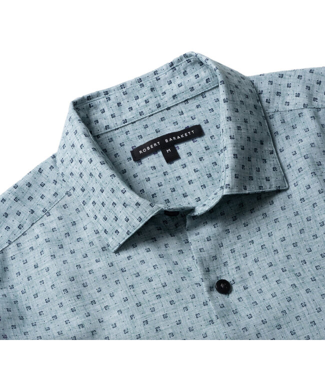 Modern Fit Green Livingstone Woven Shirt