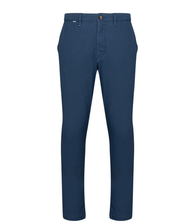 Modern Fit Blue Cotton Pants