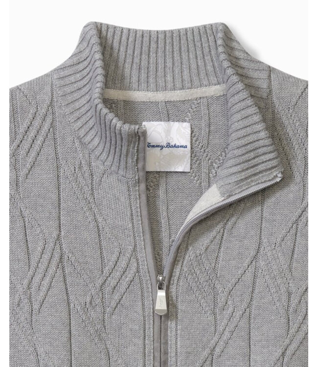 Grey Capital Cable Full Zip