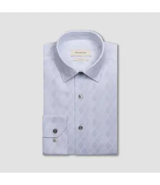 BUGATCHI Modern Fit Platinum Fern Print Shirt