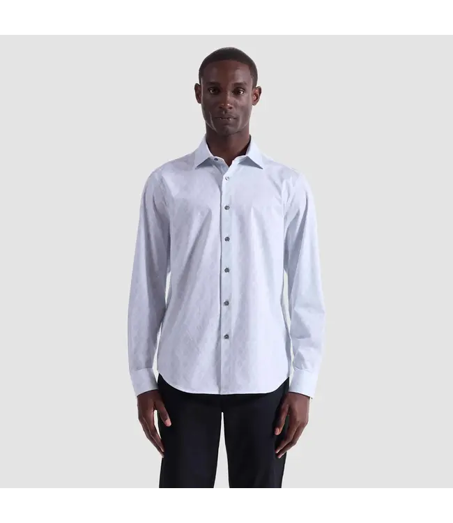 Modern Fit Platinum Fern Print Shirt