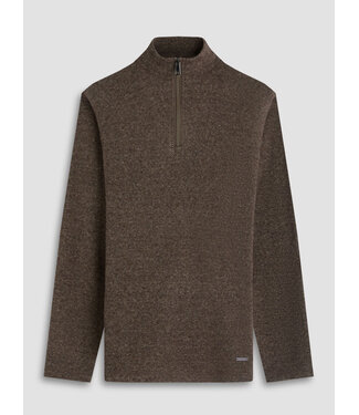 BUGATCHI Mocha Diagonal 1/4 Zip