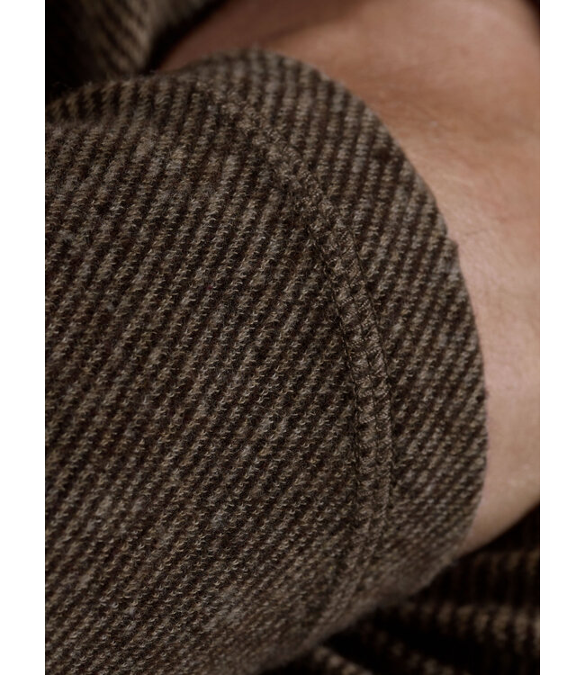 Mocha Diagonal 1/4 Zip