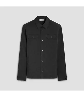 BUGATCHI Black Snap Button Overshirt
