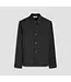 Black Snap Button Overshirt