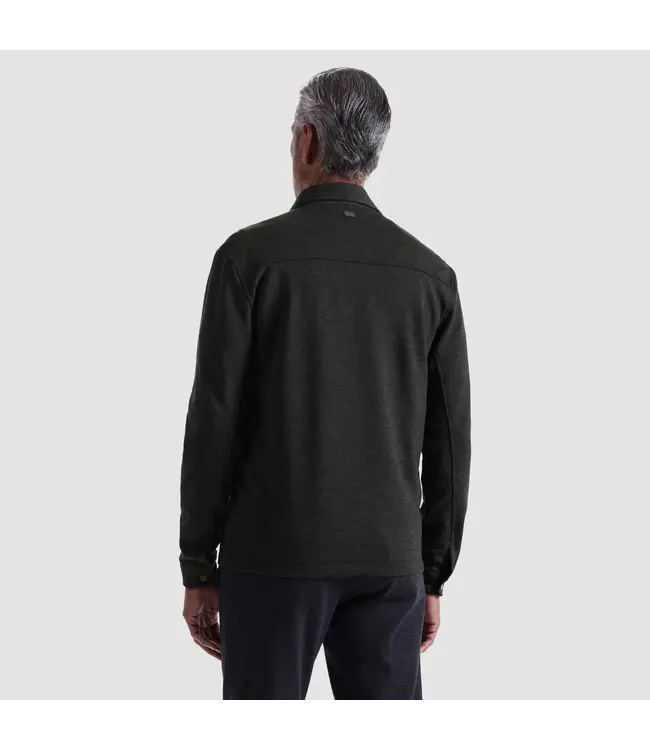 Black Snap Button Overshirt