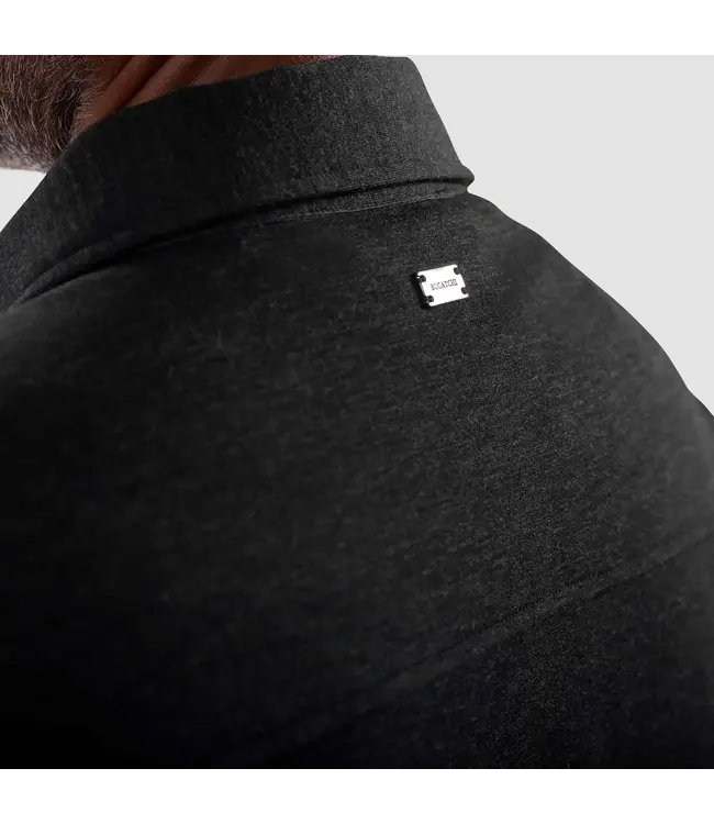 Black Snap Button Overshirt