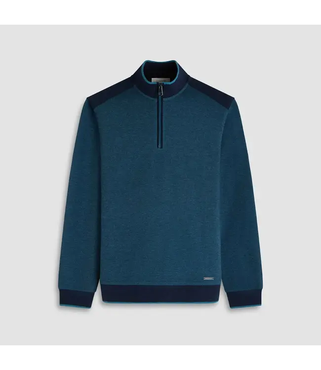 Teal with Navy Trim 1/4 Zip