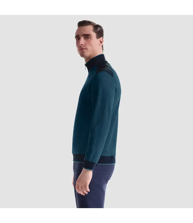 Teal with Navy Trim 1/4 Zip