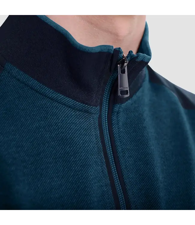 Teal with Navy Trim 1/4 Zip