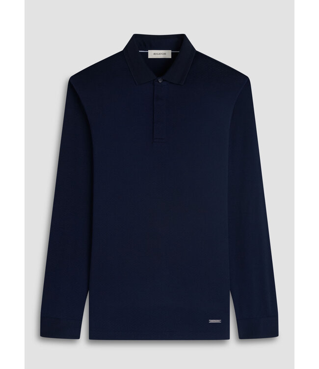Navy Long Sleeve Polo