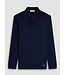 BUGATCHI Navy Long Sleeve Polo