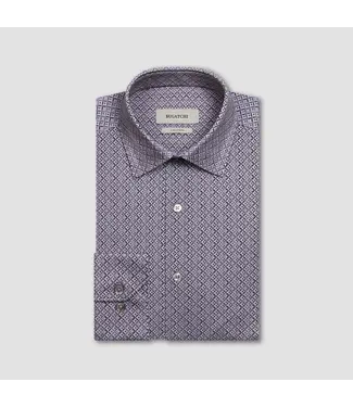 BUGATCHI Modern Fit Wood Rose Print Shirt