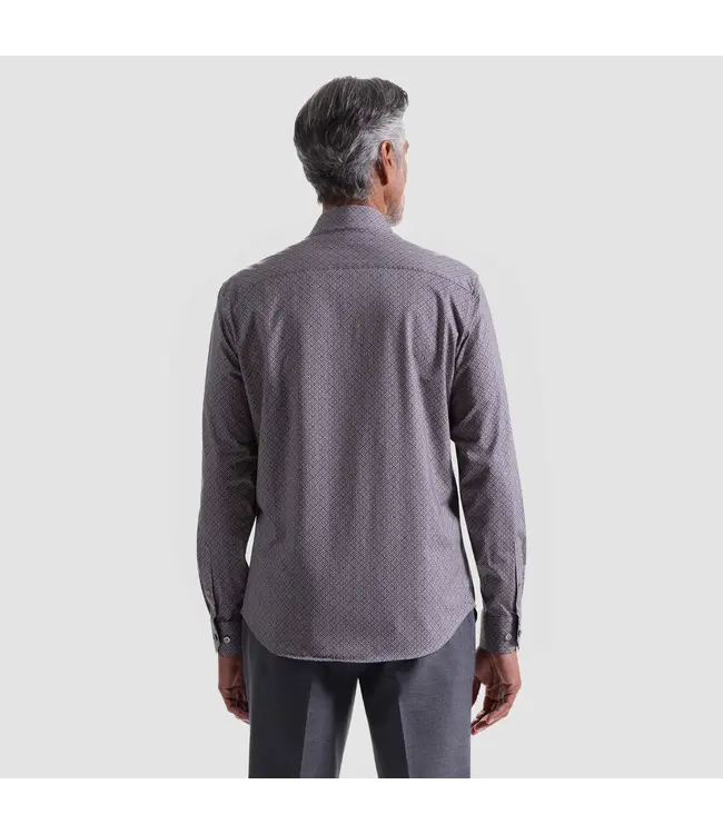 Modern Fit Wood Rose Print Shirt