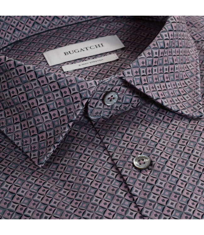 Modern Fit Wood Rose Print Shirt