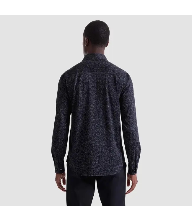 Modern Fit Black Golf Club Shirt