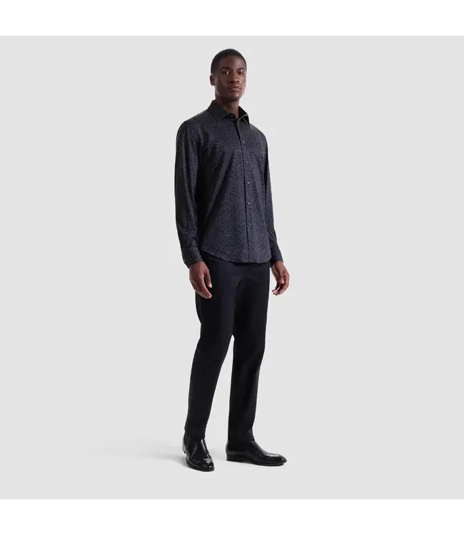 Modern Fit Black Golf Club Shirt