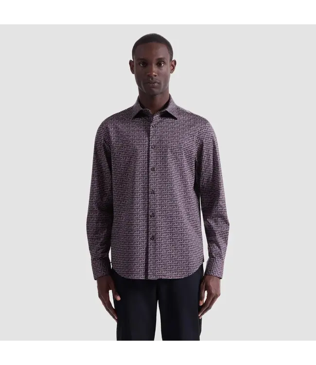Modern Fit Mahogany Block Shirt