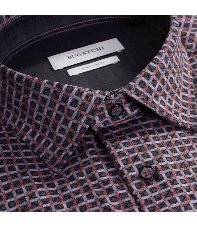 Modern Fit Mahogany Block Shirt