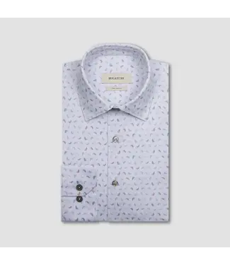 BUGATCHI Modern Fit Platinum Feather Shirt