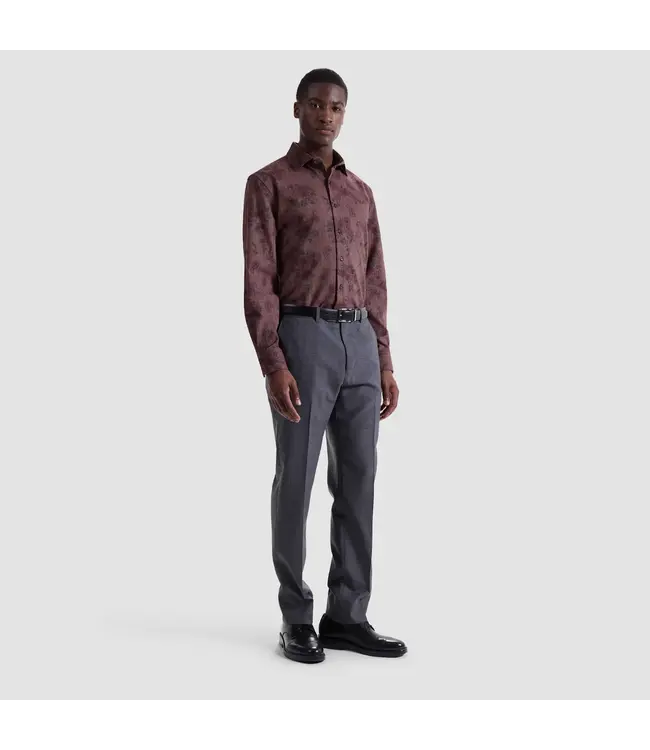 Modern Fit Red Paisley Shirt