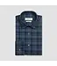 BUGATCHI Modern Fit Navy Plaid Shirt