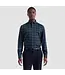 Modern Fit Navy Plaid Shirt