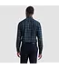 Modern Fit Navy Plaid Shirt