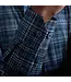Modern Fit Navy Plaid Shirt