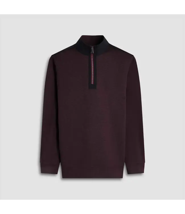 Burgundy with Black Trim 1/4 Zip