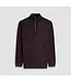 BUGATCHI Burgundy with Black Trim 1/4 Zip