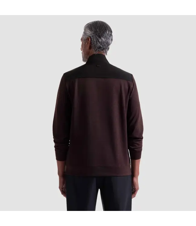 Burgundy with Black Trim 1/4 Zip