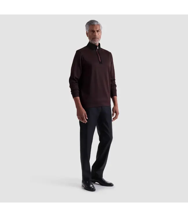 Burgundy with Black Trim 1/4 Zip