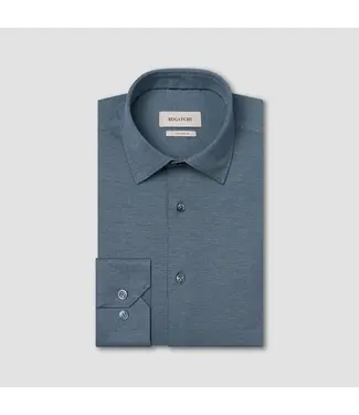 BUGATCHI Modern Fit Indigo Diagonal Shirt