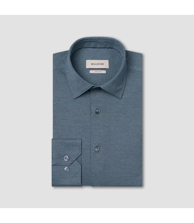 Modern Fit Indigo Diagonal Shirt