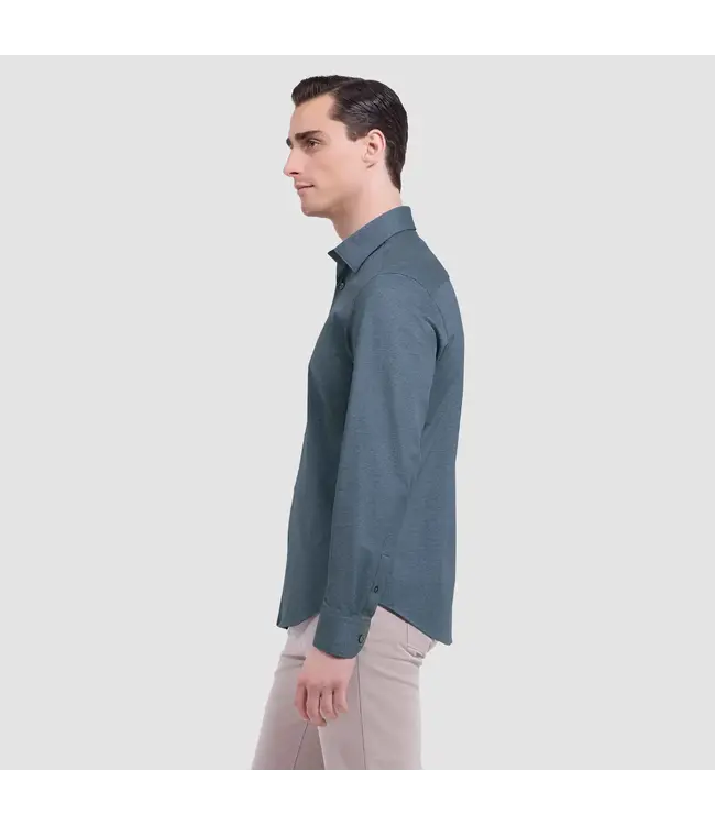 Modern Fit Indigo Diagonal Shirt