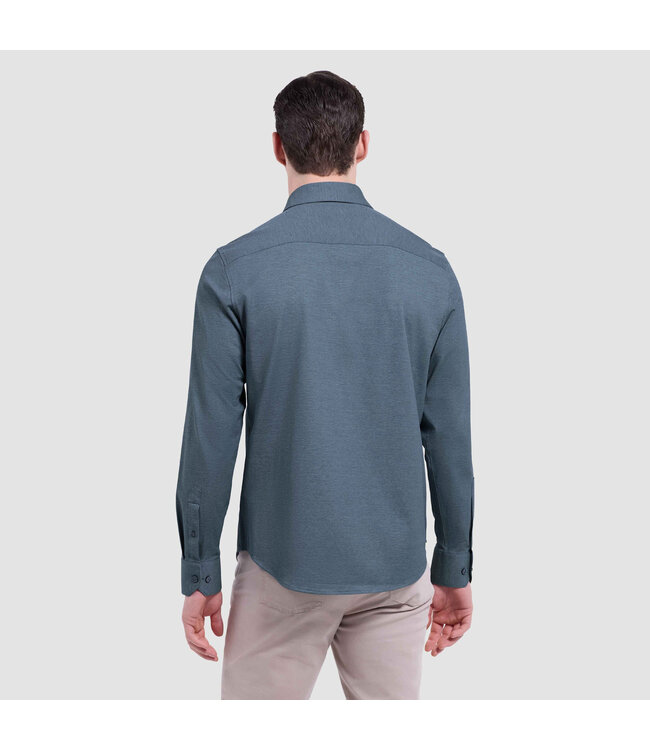 Modern Fit Indigo Diagonal Shirt