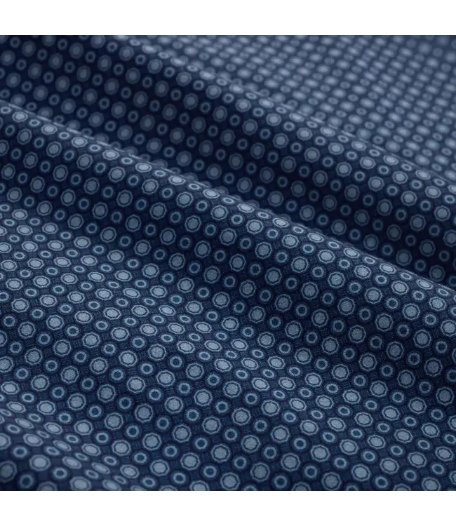 Modern Fit Teal Circle Print Shirt