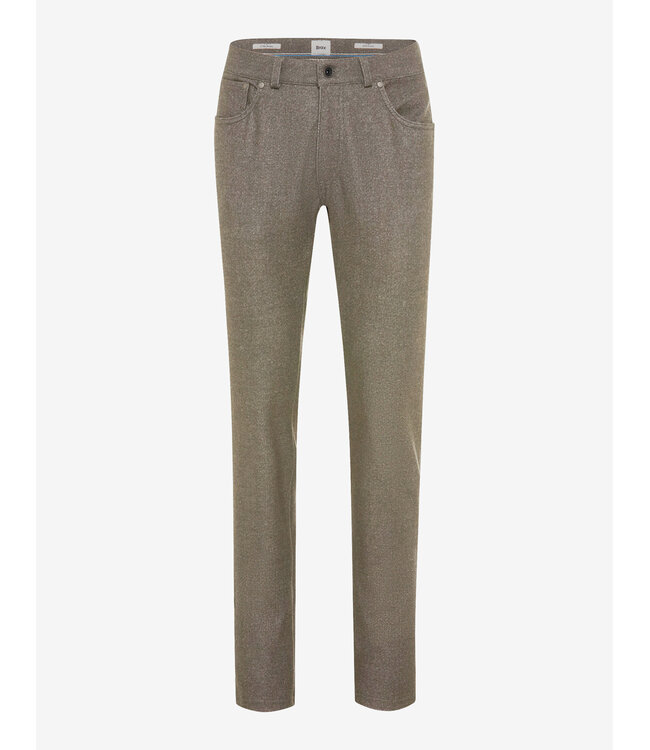 Slim Fit Tan Hi-Flex Jersey 5 Pocket Pants