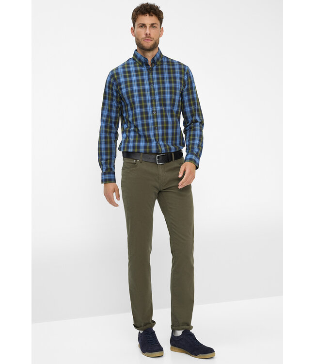 Slim Fit Olive H-Flex 5 Pocket Pants