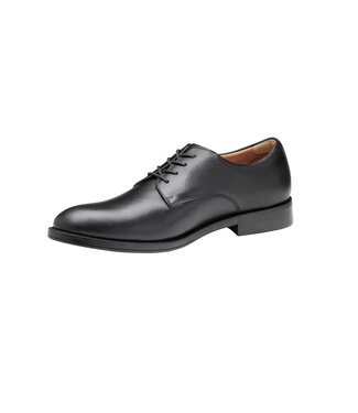 JOHNSTON & MURPHY Black Copley Plain Toe Shoes