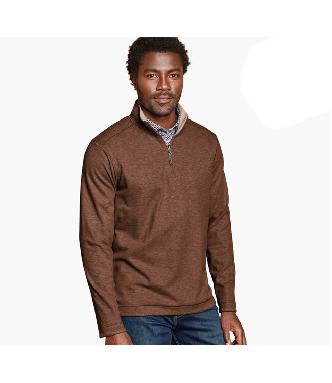 Rust/Oat Reversible 1/4 Zip