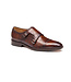 JOHNSTON & MURPHY Mahogany Sullivan Double Buckle Monk Strap Shoes