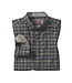 JOHNSTON & MURPHY Classic Fit Charcoal Tan Plaid Shirt