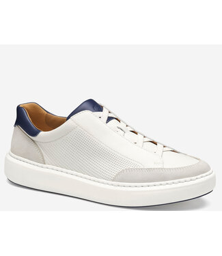 JOHNSTON & MURPHY White No Lace Anders Sneaker