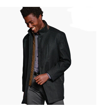 JOHNSTON & MURPHY Black 3/4 Coat