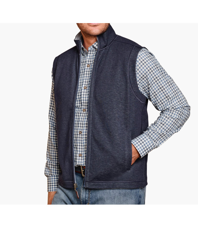 Navy Reversible Full Zip Vest