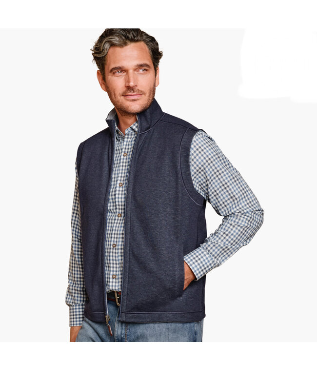 Navy Reversible Full Zip Vest