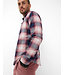 Modern Fit Navy Pink Plaid Shirt