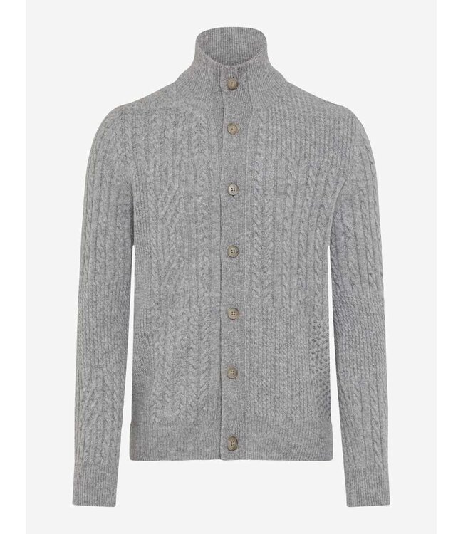 Grey Cable Jeff Cardigan